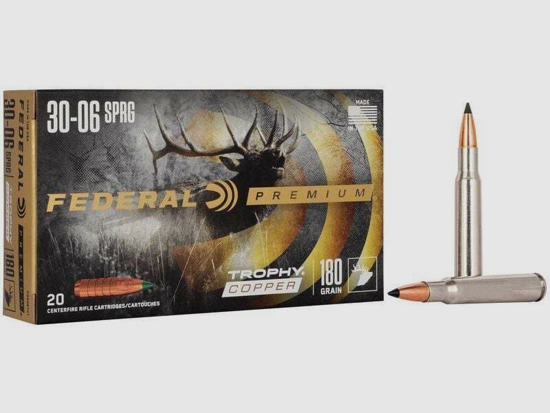 Federal Trophy Copper 11,7g/180grs à20 .30-06 Spring.