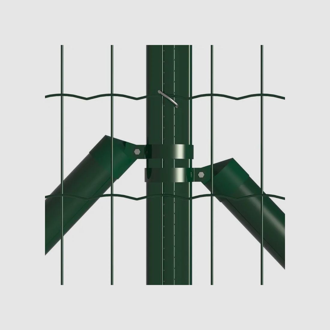 Komplettset 20 m PVC-Schweißgitterrolle - Maschenweite 100x75mm - Draht 2,1mm - Höhe 1,20 m, Bild 7 von 13