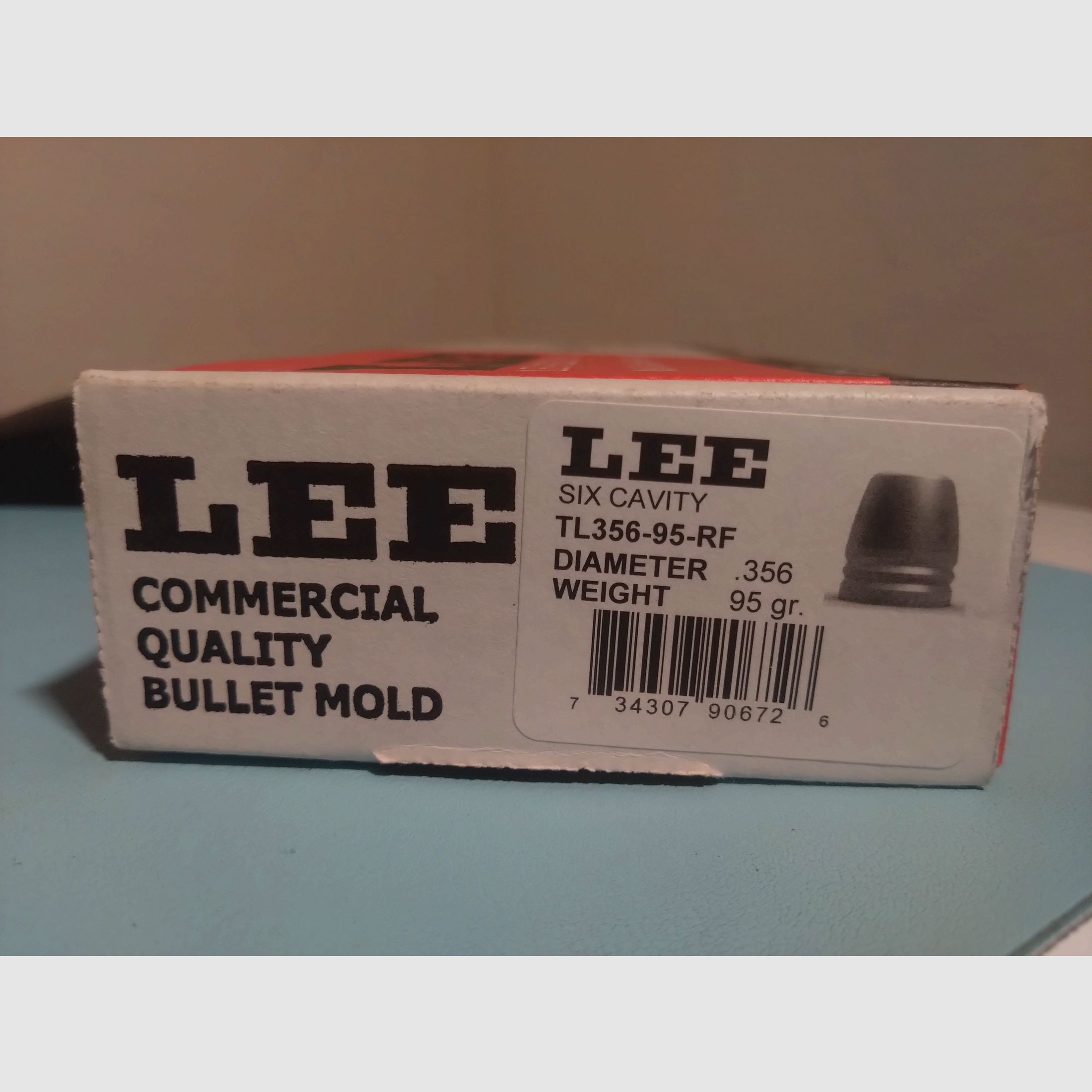 LEE 6-fach Kokille für Kurzwaffen Kaliber 9 mm - NEU -.356/95gr AX-906