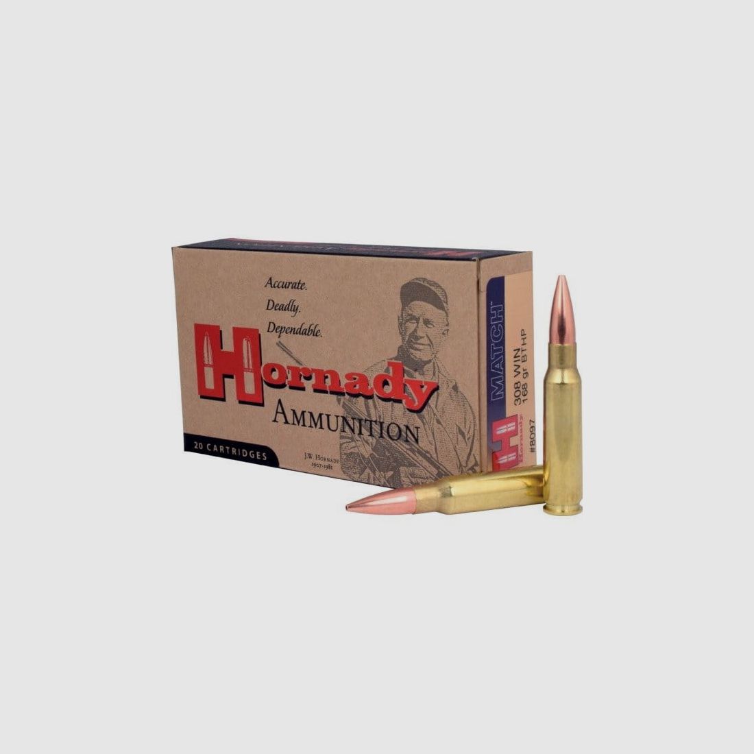 Hornady Match .308 Win. BTHP 168 gr. - 20 pz.