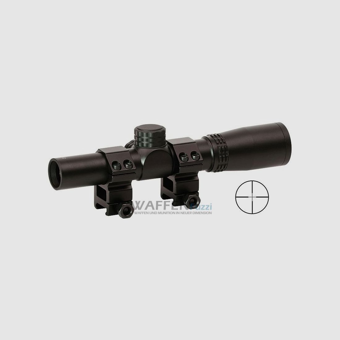 Pistolenzielfernrohr Center Point 2x20 für Luftpistolen CO2 Kurzwaffen