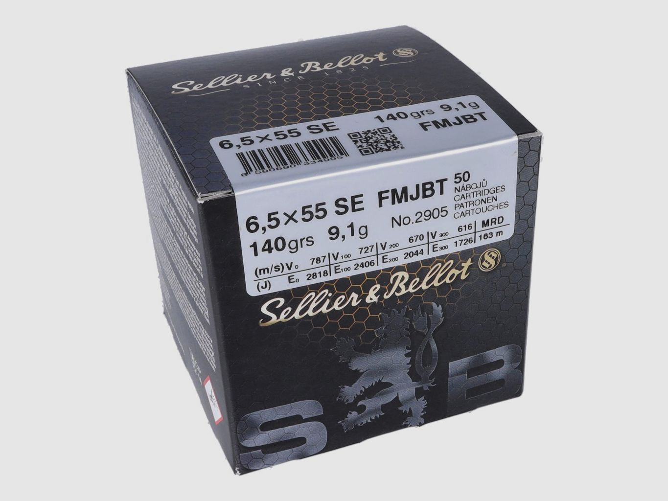 S&B 6,5x55SE FMJ 140grs. (50 Schuss)