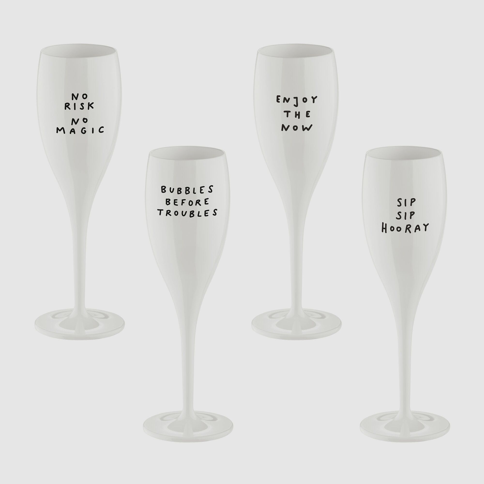 Bicchiere da champagne Cheers No. 1, set da 4, immagine 1 di 2