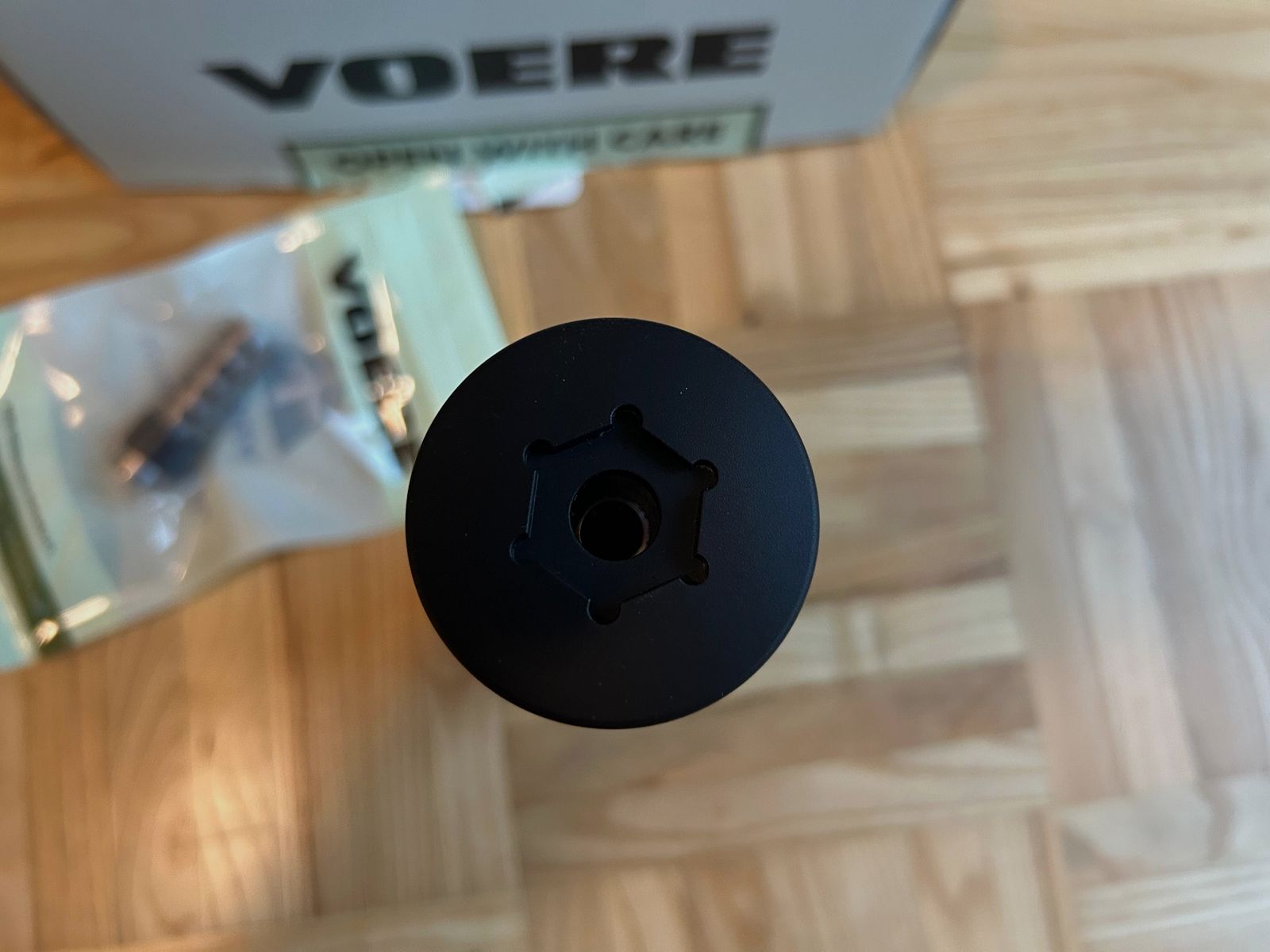VOERE overbarrel hunting suppressor 6.5 mm – like new