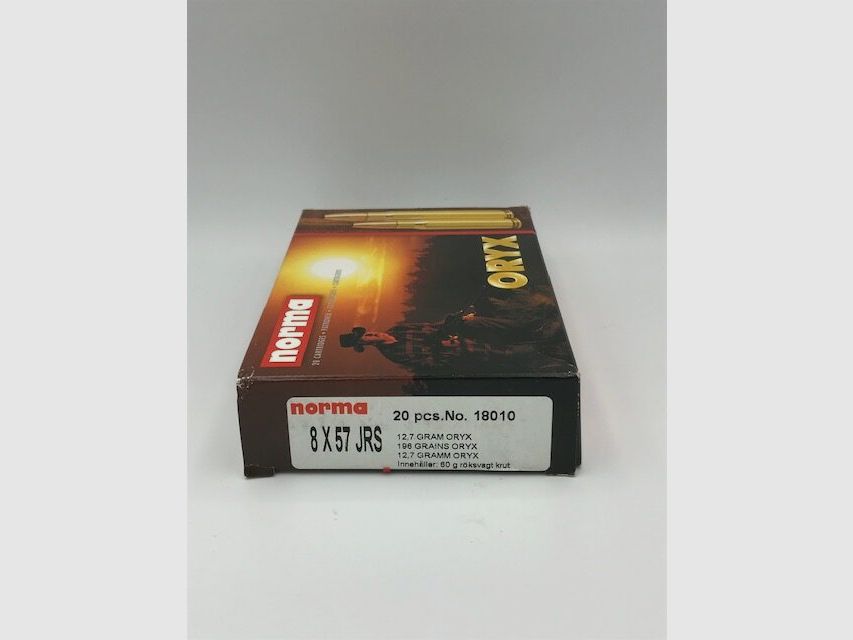 Norma munitions de fusil 8x57JRS Oryx 12,7g. / 196gr.