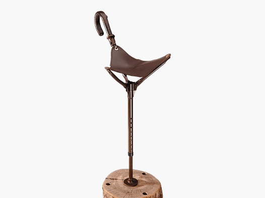 AKAH Bastón de asiento ajustable con superficie de asiento extra grande