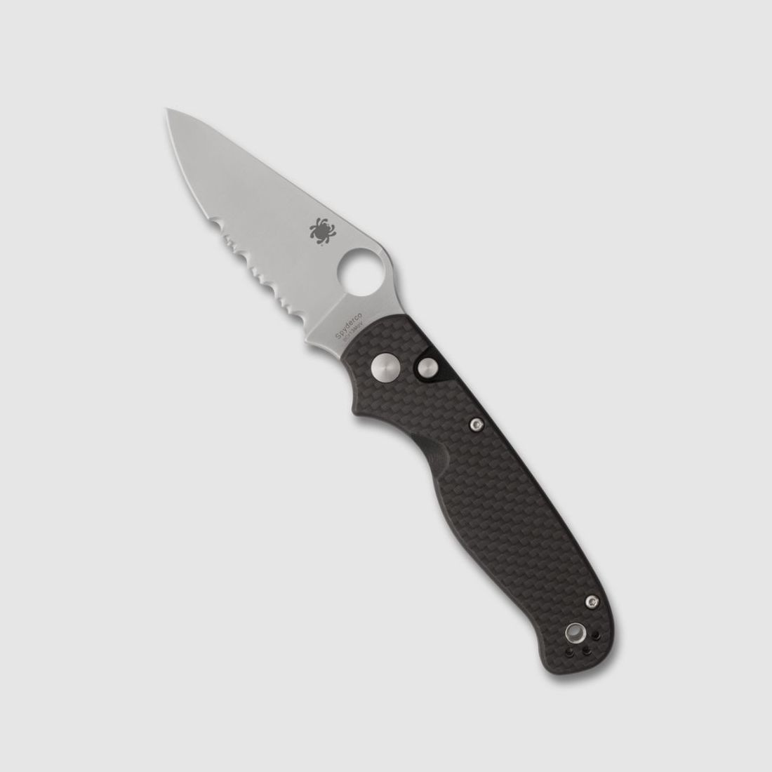 Navaja Spyderco ButtonUp Fibra de Carbono (Combinado, Negro), imagen 4 de 8