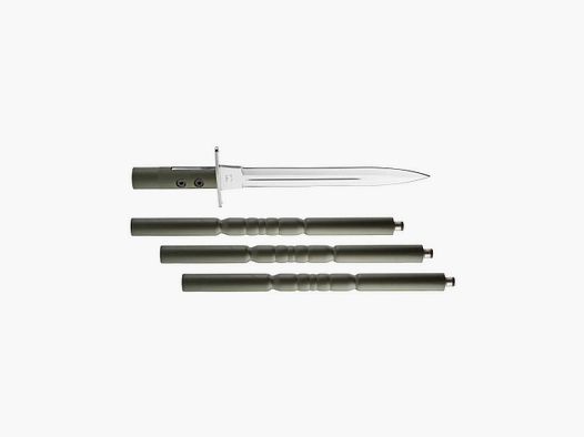 Dague et épieu démontable avec lame inox