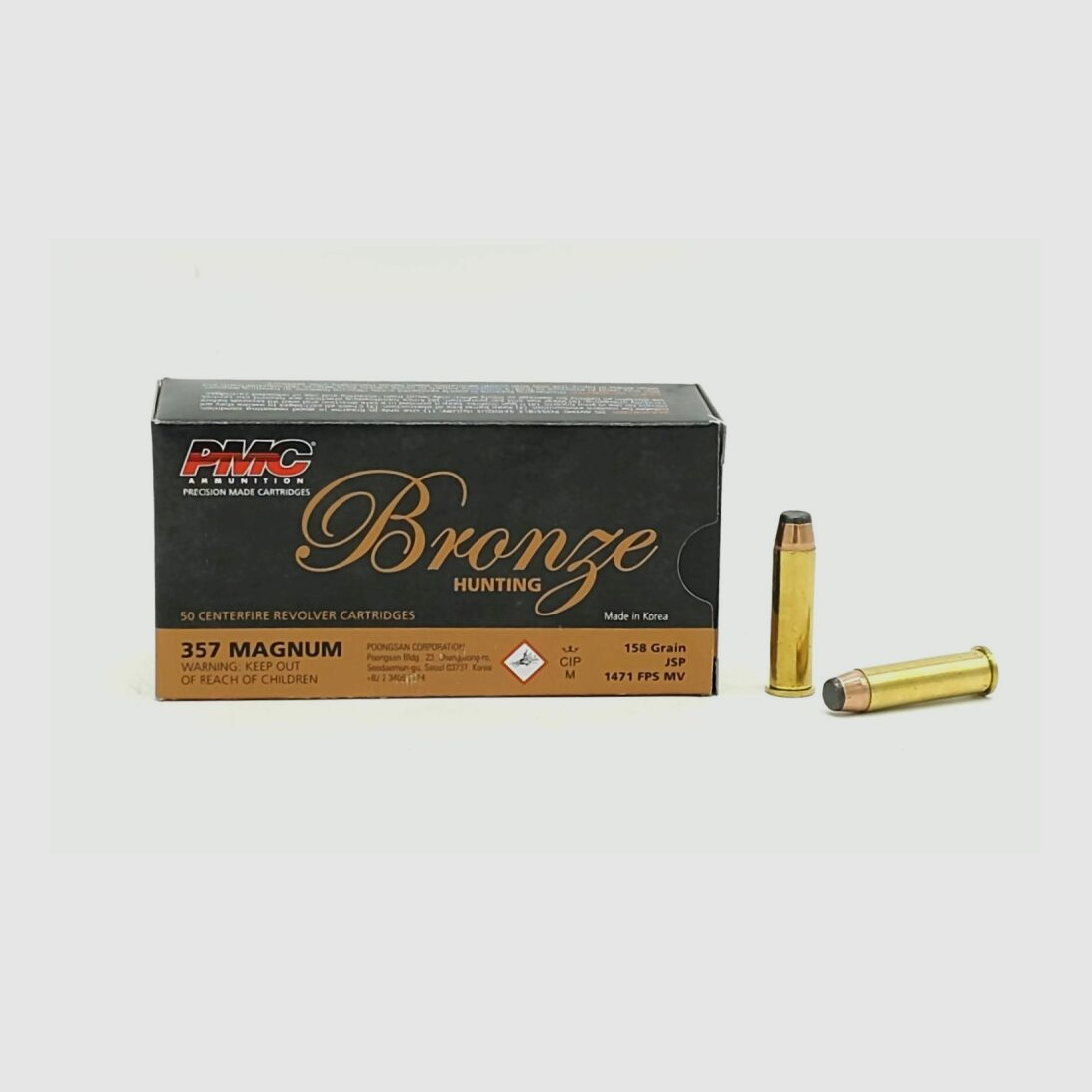 PMC Bronze 357 Mag. PMC Bronze 158gr JSP
