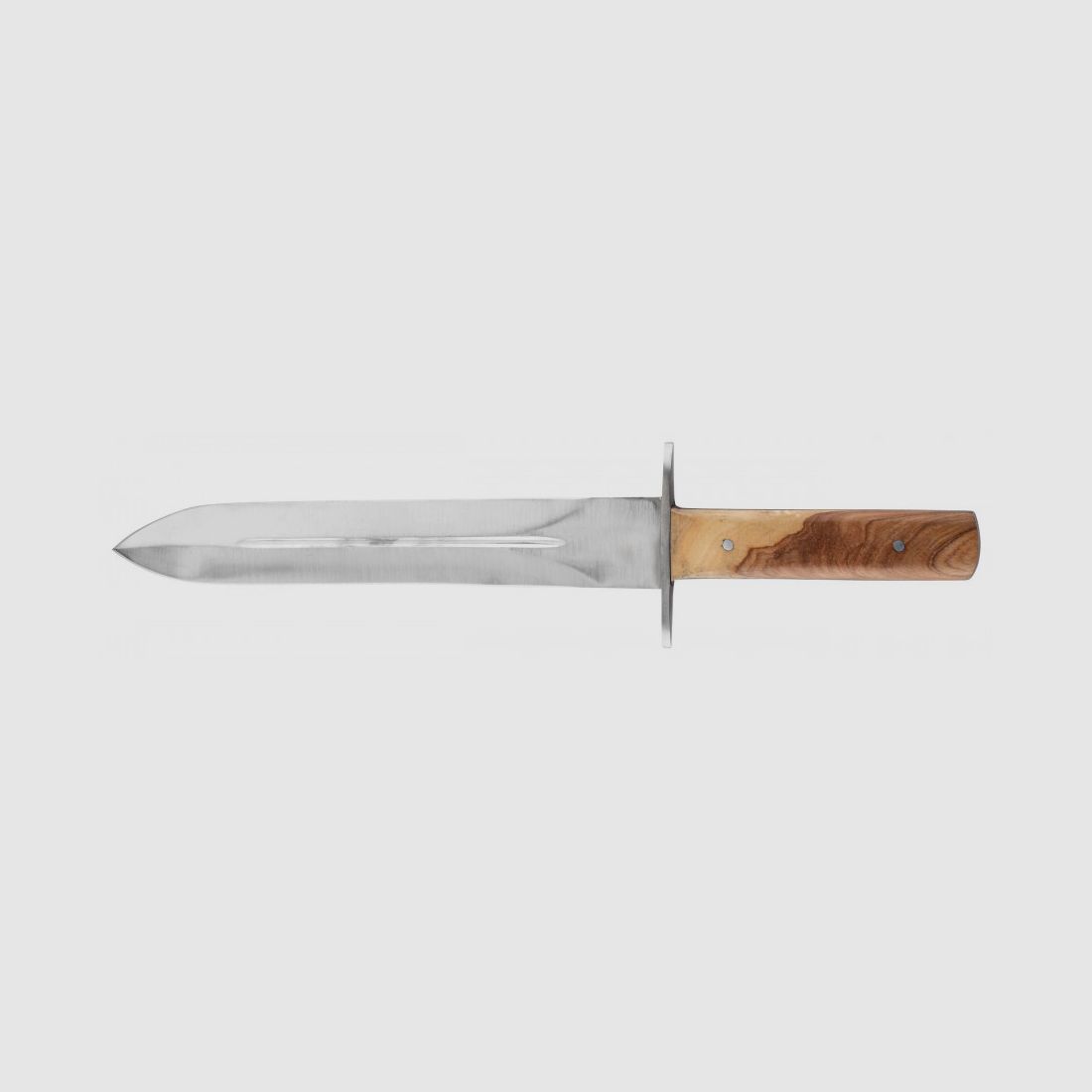 Dague de chasse avec manche en bois clair, image 3 sur 4