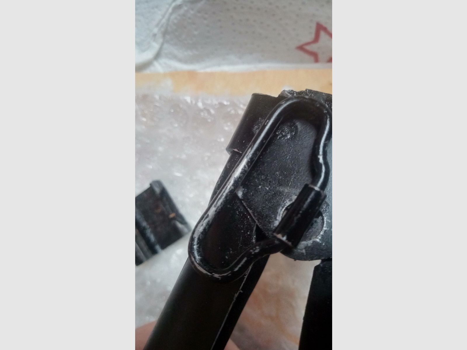 Russian 5.5 mm AKS-74 AKS-74u skeleton stock / AK Krinkov folding stock presumably Tula (damaged)