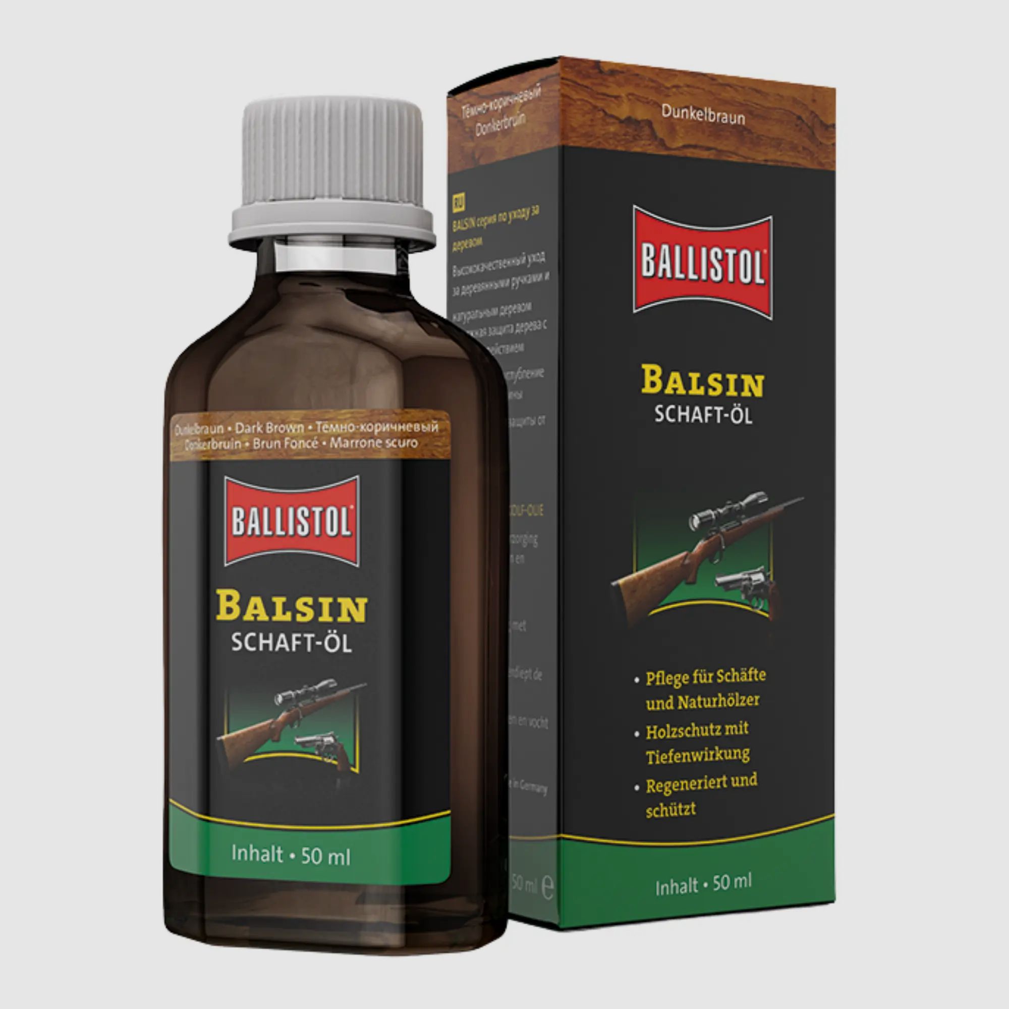 Ballistol Balsin Schaftöl Dunkelbraun (50 ml)