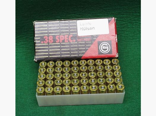 Geco Hülsen .38 Special, gebraucht