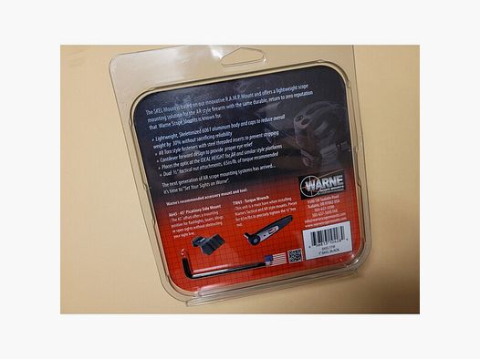 WARNE 1" Montage für Weaver/Picatinny ca. 4cm nach vorn gekröpft