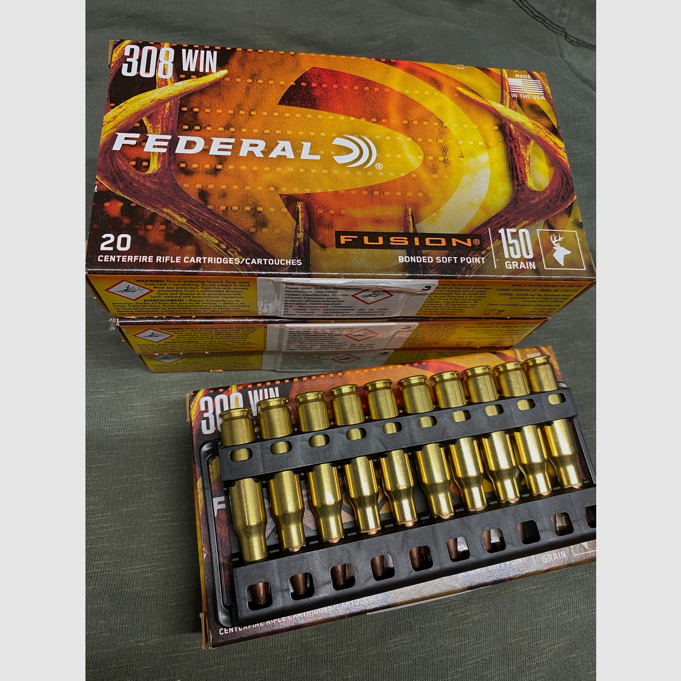 Federal Fusion 308 150gr Munition 70 Schuss Losgleich