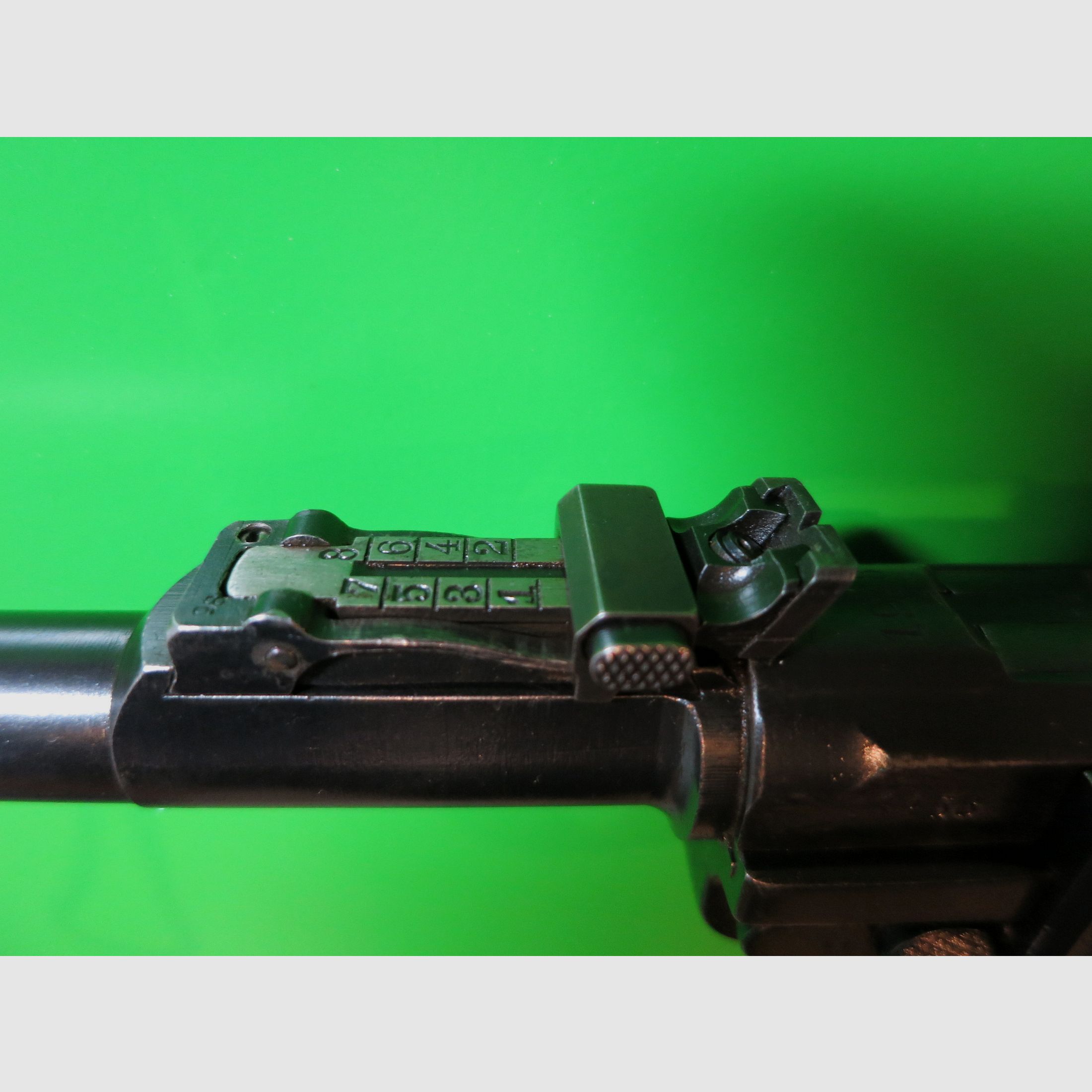 German arms and ammunition factories (DWM) 1918, long pistol 08 P08, Ari P08 (artillery), 9 mm Luger #48