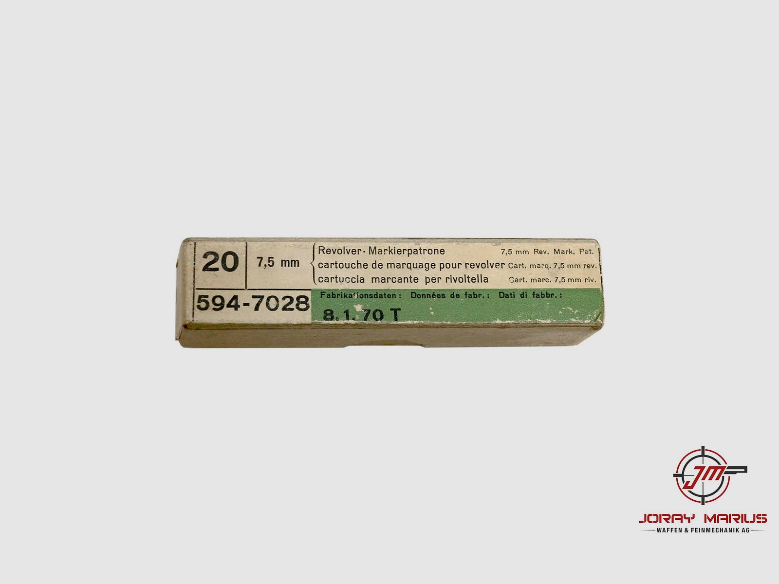 7.5 Swiss Revolver Markierpatrone Sammlermunition