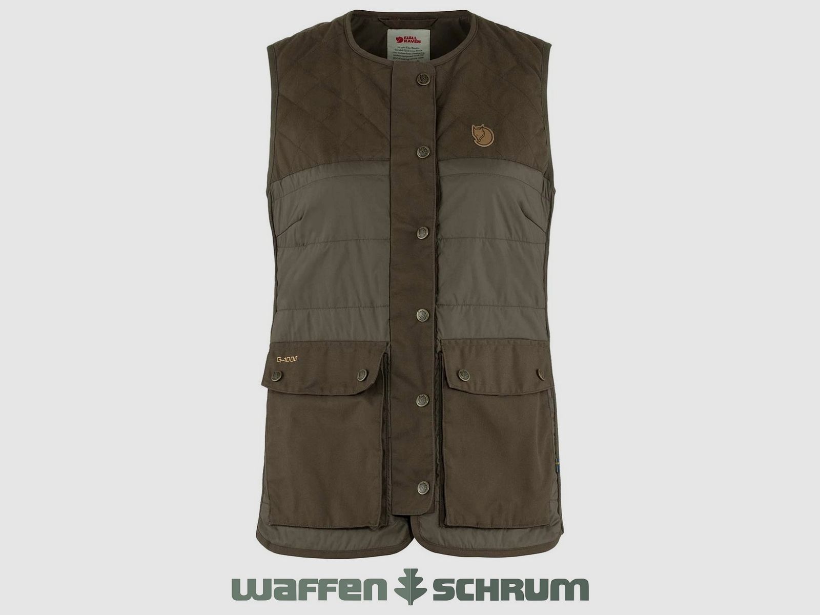 Fjällräven Weste Forest Wool Padded Dark Olive