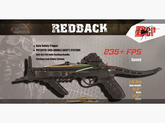 Brandneue Hori-Zone Redback 80 lbs Armbrust-Pistole
