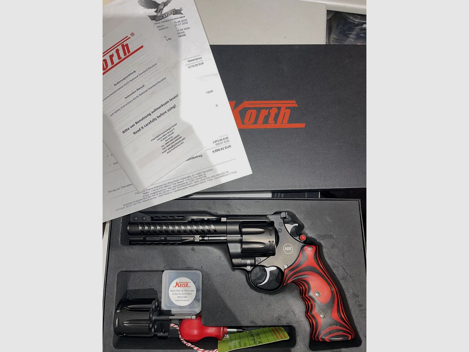 Korth NXS .357Mag including interchangeable cylinder in 9mmLuger!