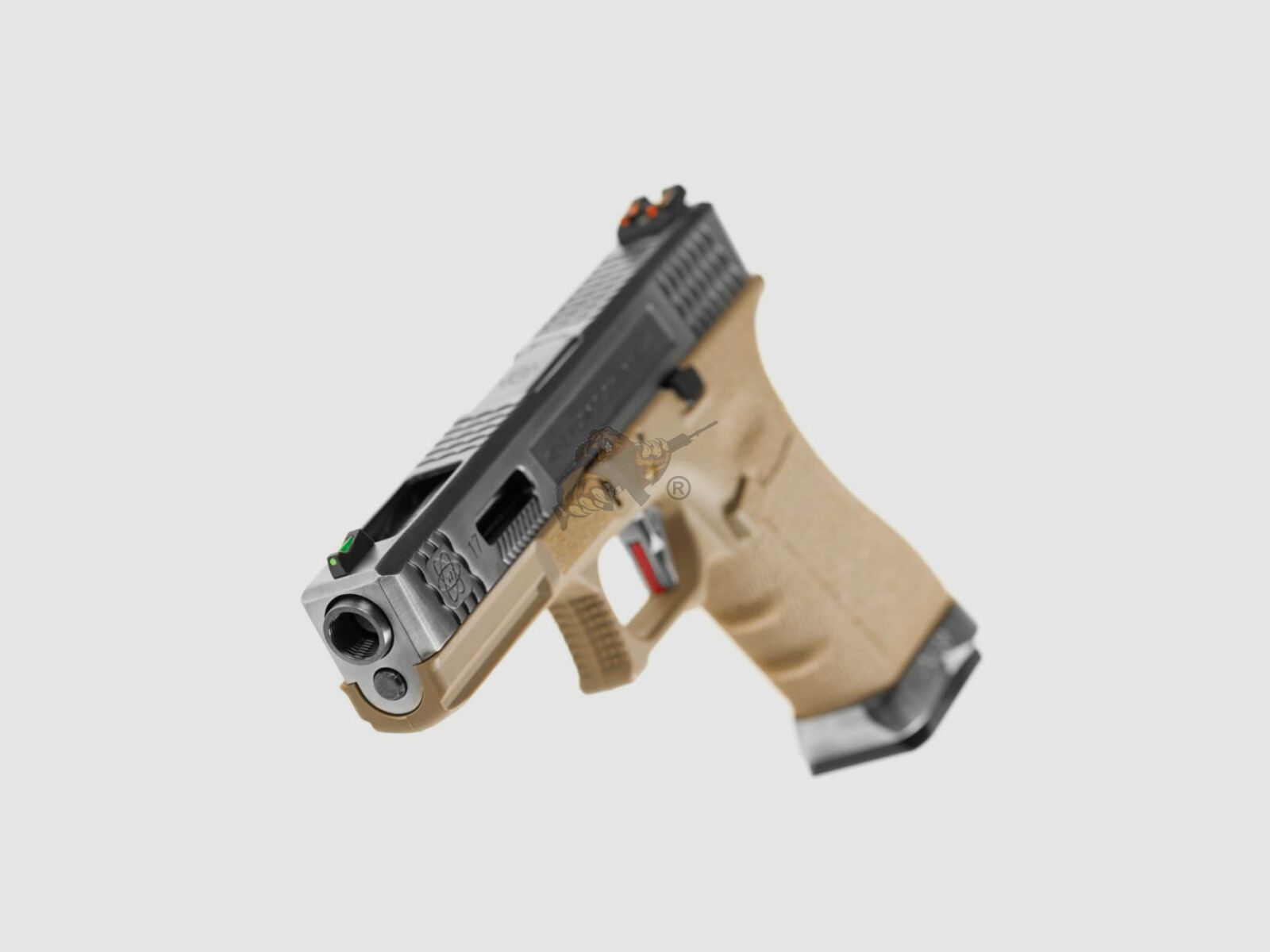 WE Custom 17 Metall Version Dual Tone Desert GBB -F-