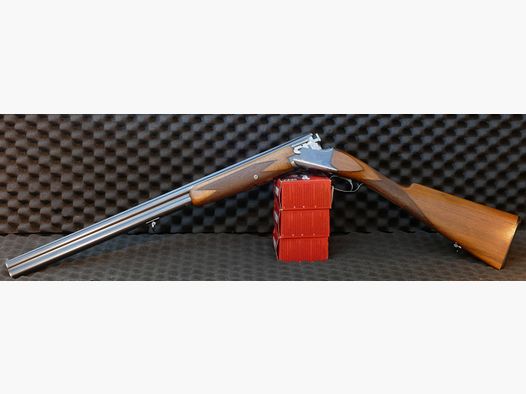 FN Browning B25 / Superposé, 12/70, r. 1966, 70 cm, oryginalny angielski stock, certyfikat WHB45
