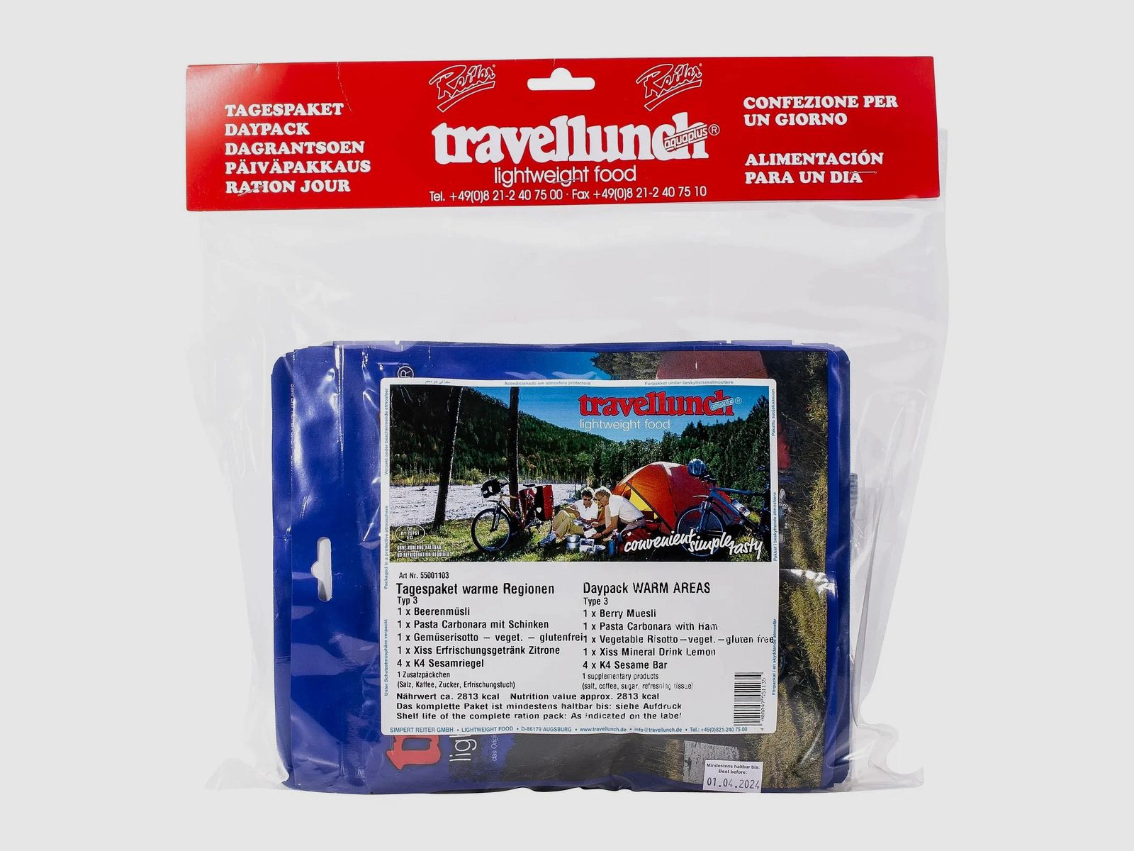 Travellunch Tagespaket warme Regionen Typ 3