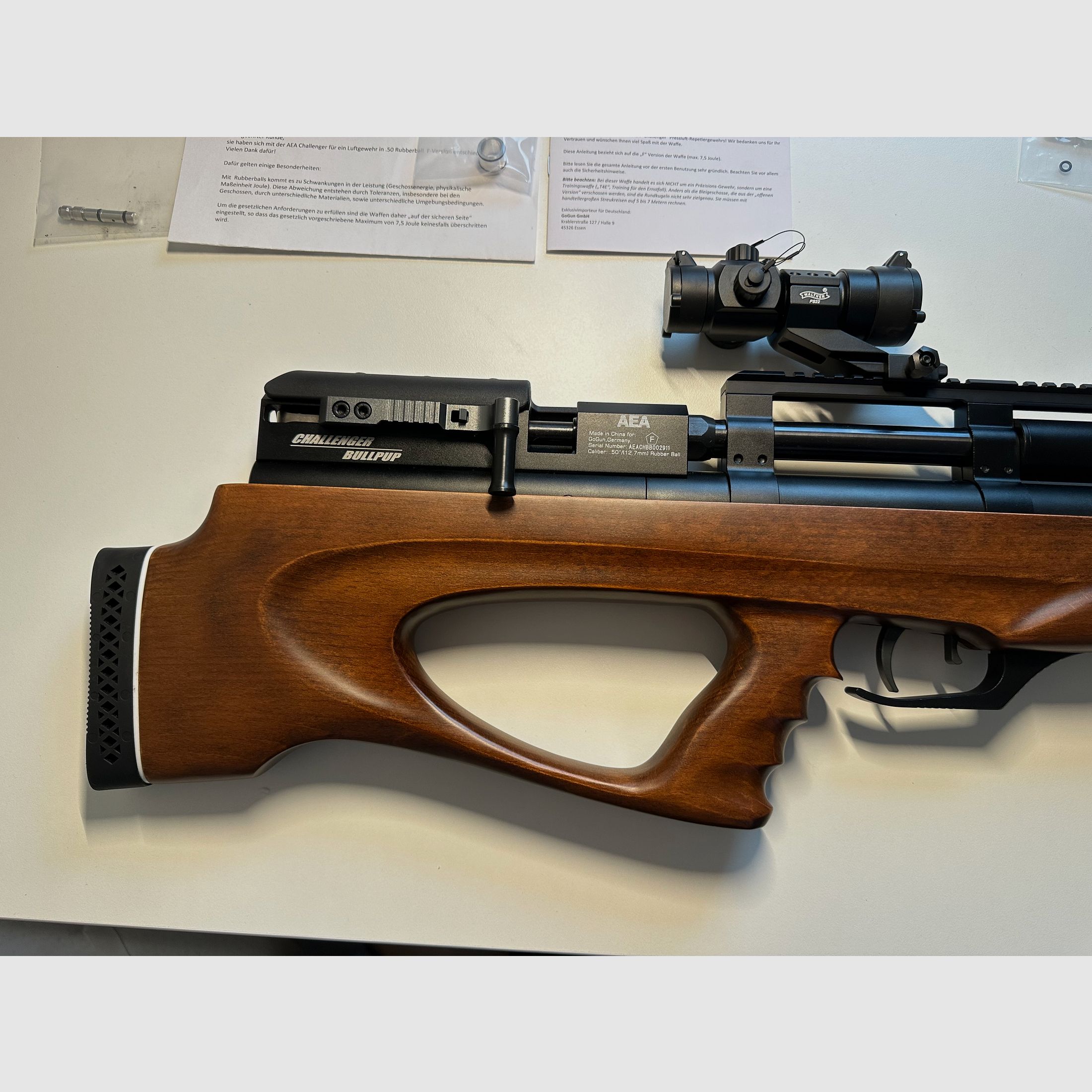AEA Challenger Bullpup .50 (F-Version) - neuwertig mit viel Zubehör!