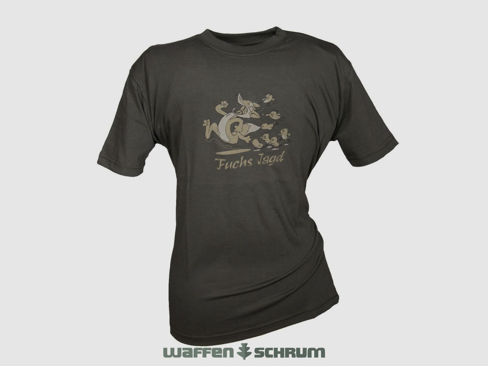 Hubertus T-Shirt Fox Hunting olive