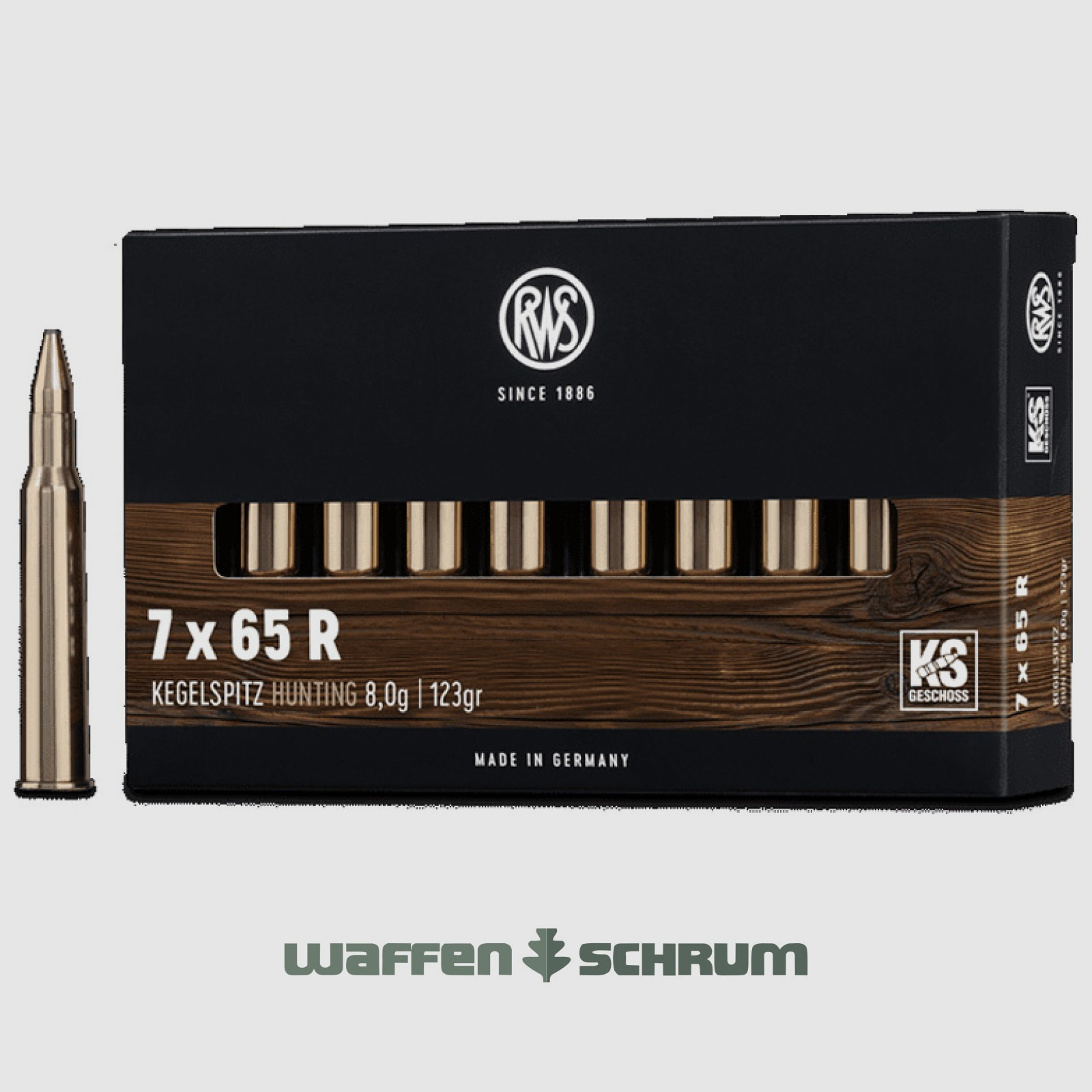 RWS Kegelspitz 8,0g - 123gr 7x65R