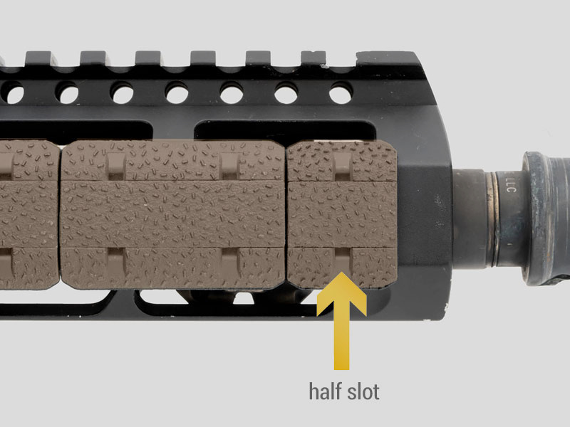 MAGPUL M-LOK Type 2 Railcover Half Slot Zwart