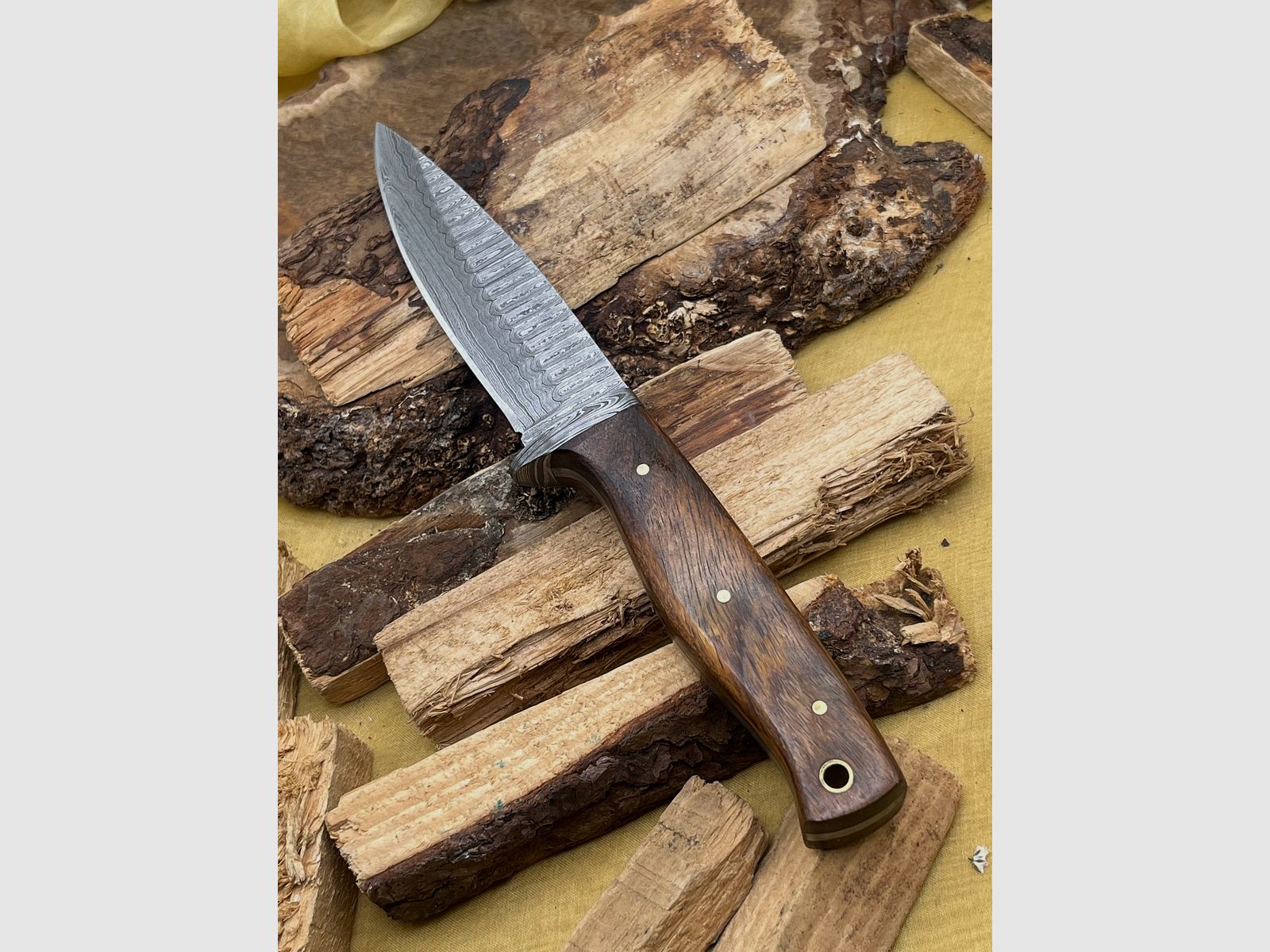 Jagdmesser Damaststahl 