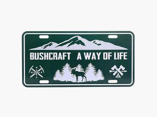 101 INC 101 INC Plaque d'immatriculation Bushcraft
