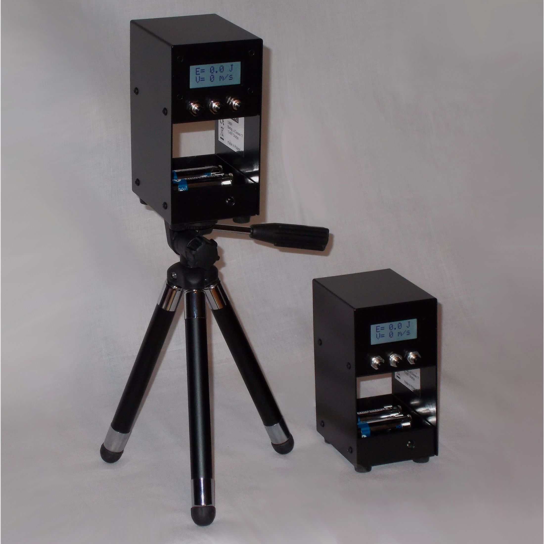 Speed measuring device including bag for air guns