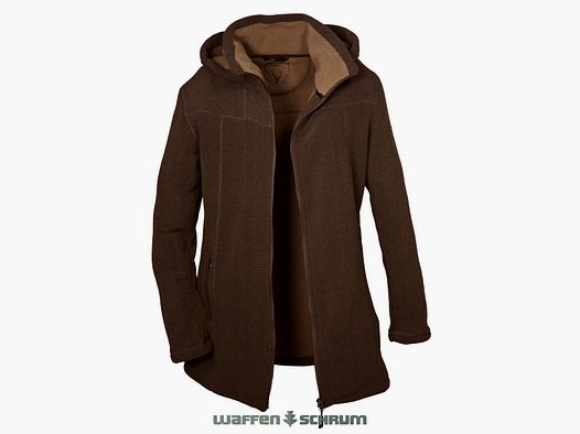Hubertus fleece coat polar brown / beige