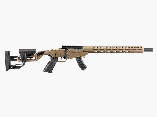 RUGER PRECISION RIMFIRE .22 LR 18″/46CM 1/2″-28 DAVIDSON’S DARK EARTH CERAKOTE