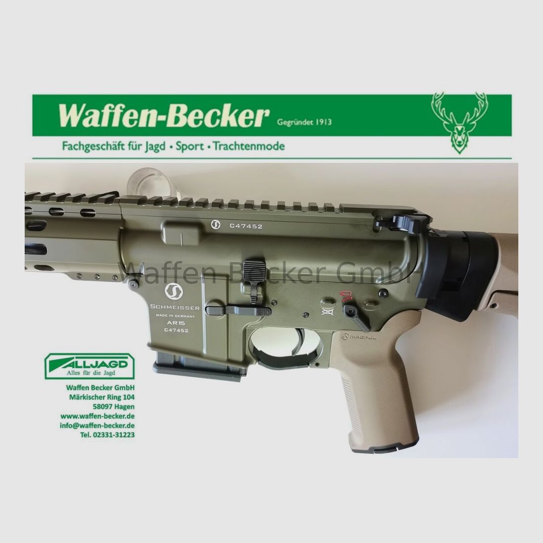 Schmeisser (Waffen Schumacher) Schmeisser AR15 M4FL Kal. .223Rem. 14,5" FDE