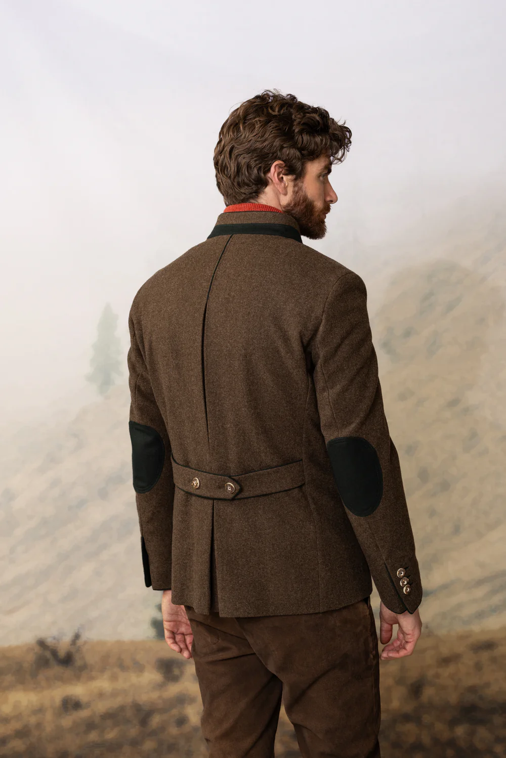 Habsburg Loden Jagd-Sakko Adrian in Braun, Bild 2 von 4
