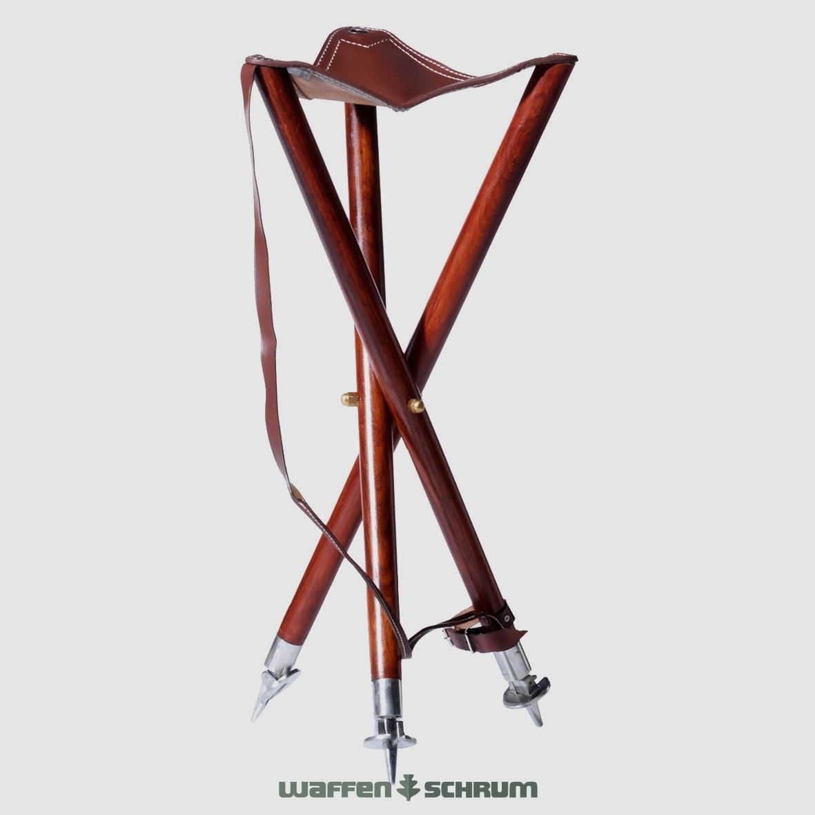 Eurohunt Dreibein-Ansitzstuhl Sitzhöhe 70cm mit Tellern max. Bel. 100kg