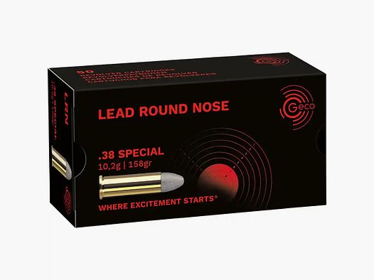 Geco Lead Round Nose 158 grs - 50 pcs