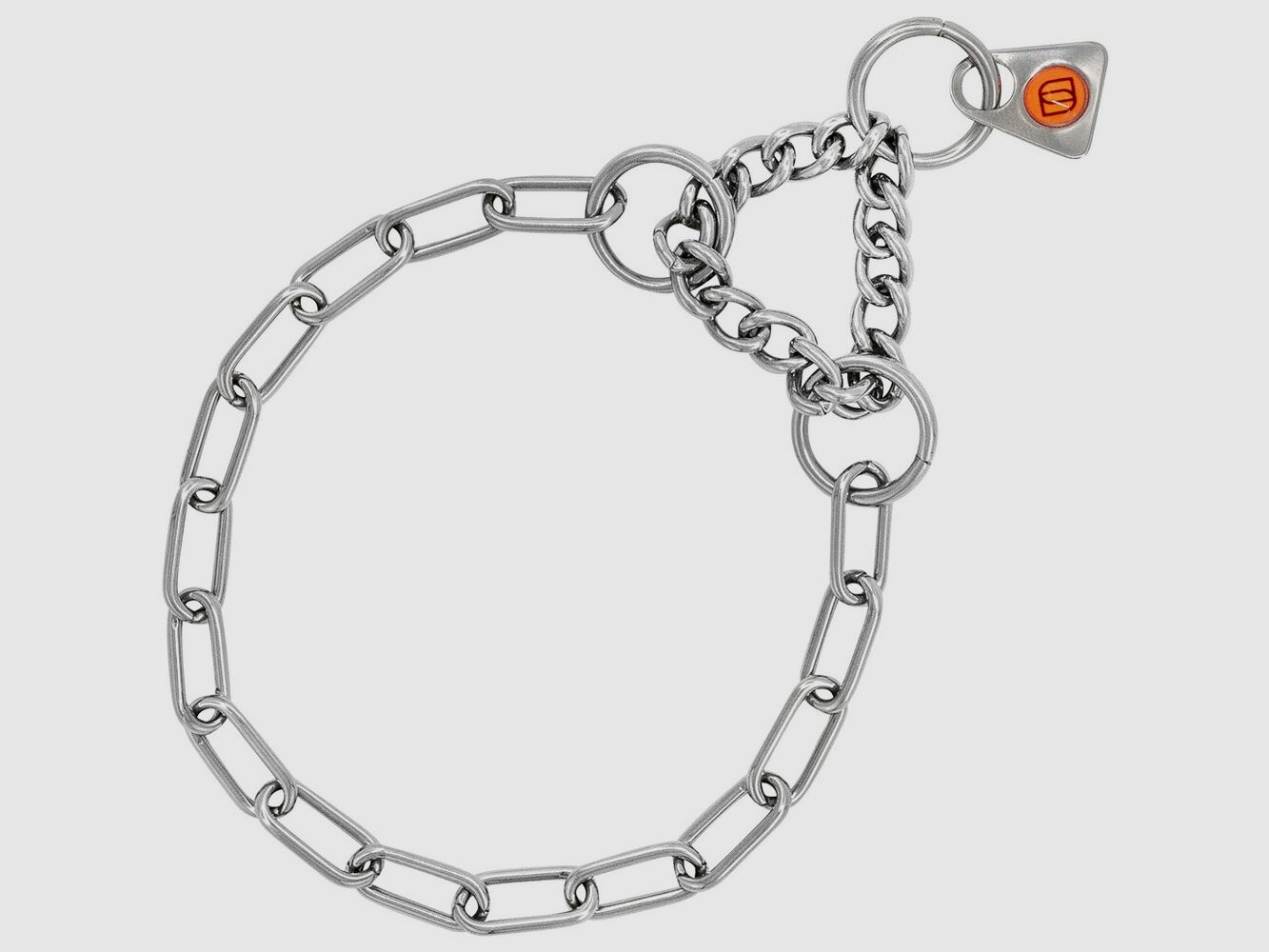Sprenger Halsband mit Spannungsbegrenzer – lange Glieder (Silber – 34 cm), Bild 1 von 5
