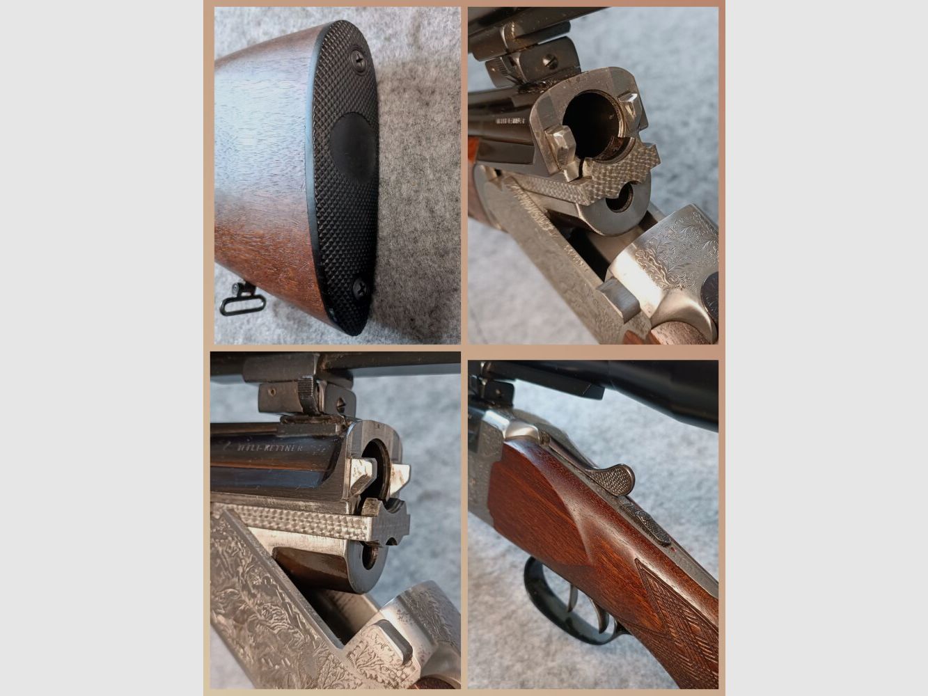 Fusil à deux coups IFFLI-Kettner avec lunette Schmidt & Bender 6x42