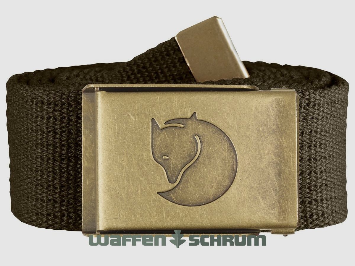 Fjällräven Belt Canvas Brass Dark Olive