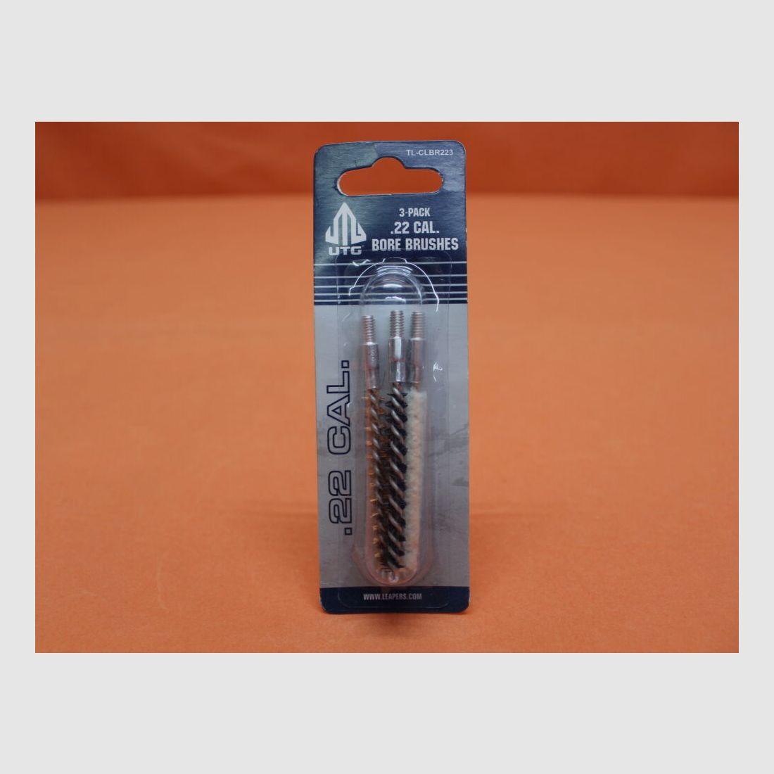 UTG - Leapers UTG Bore Brushes .22 (TL-CLBR223) Gewinde 8-32 3erSet: Baumwollwischer/ Bronzebürste/ Nylonbürste