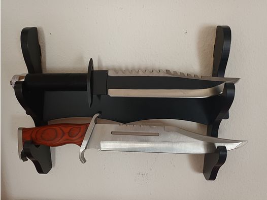 Rambo II + III Dekomesser (mit Wandhalterung und Hülle)