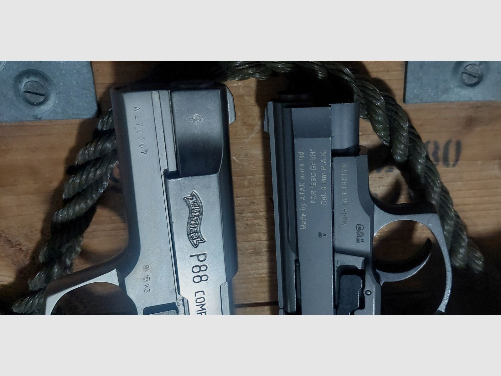 WALTHER P88 und ZORAKI 914 9 mm Schreckschuss keine Walther Glock HW94 Colt