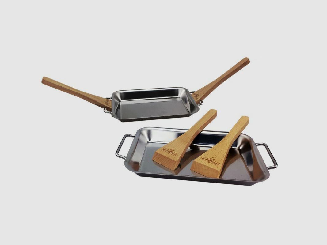 Grillfürst Grillpfännchen 2 Stück mit Doppelgriff