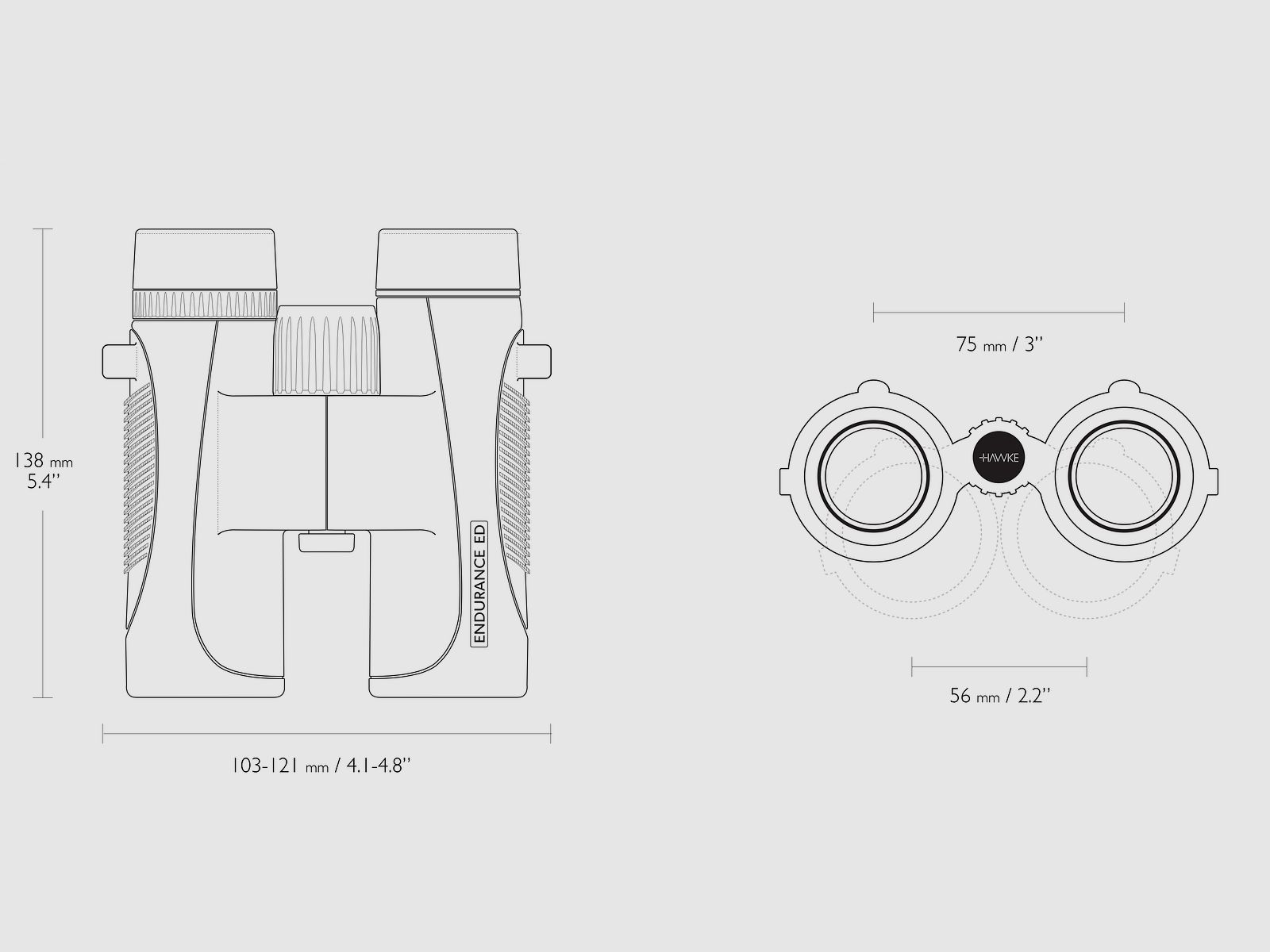 HAWKE 36200 ENDURANCE ED 8x32 FERNGLAS SCHWARZ