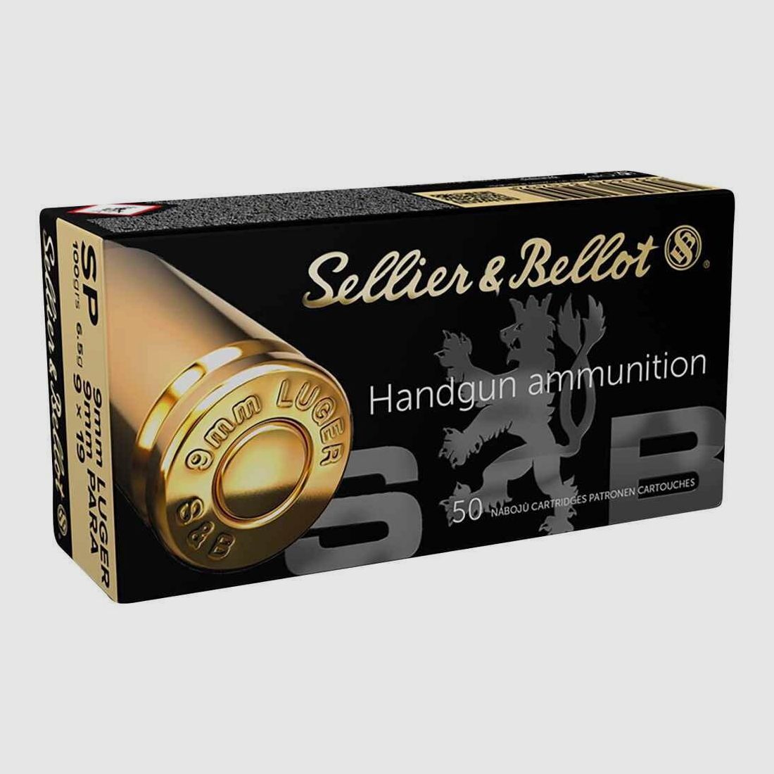 Sellier & Bellot 9mm Luger Soft Point 100 gr. - 50 pz.