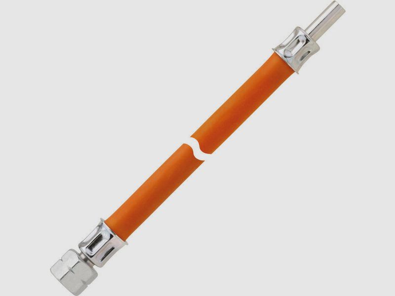 Gas-Mitteldruckschlauchleitung 10 bar, G1/4 LH-ÜM x RST 8, Bild 1 von 2